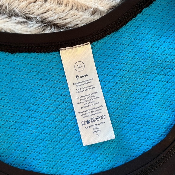 ivivva Black & Kayak Blue Train With Strength Tank - Picture 5 of 11